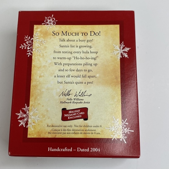 Hallmark Keepsake Lot of 2 Santa Christmas Ornaments - Picture 6 of 12